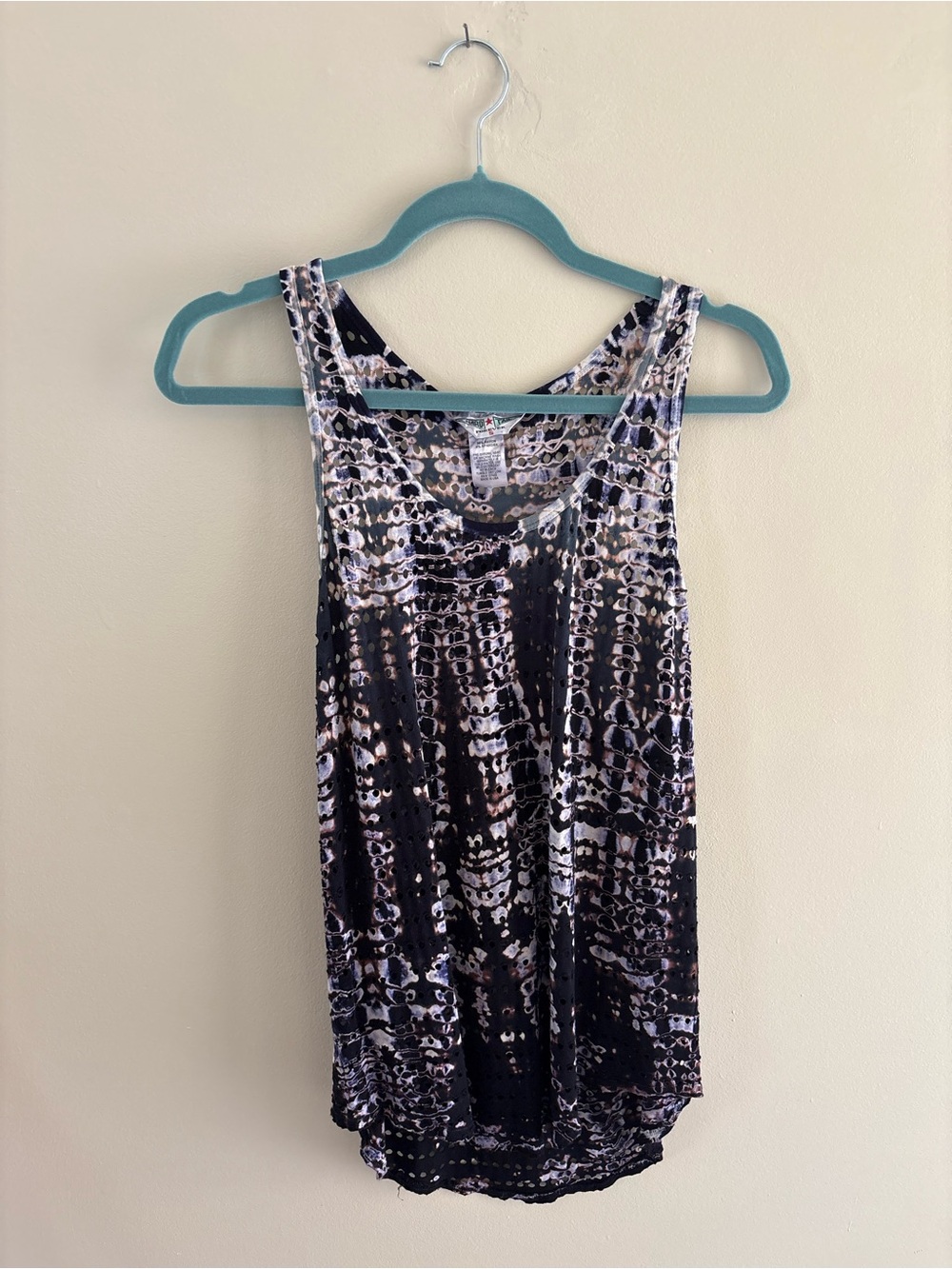 Hard Tail Forever Tie Dye Cut Out Racerback Tank Top